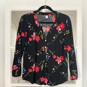 Old Navy Floral Blouse - Small